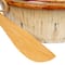 Hello Honey® 9.1" Reactive Glaze Design Stoneware Brie Baker with Bamboo Canapé Spreader Knife